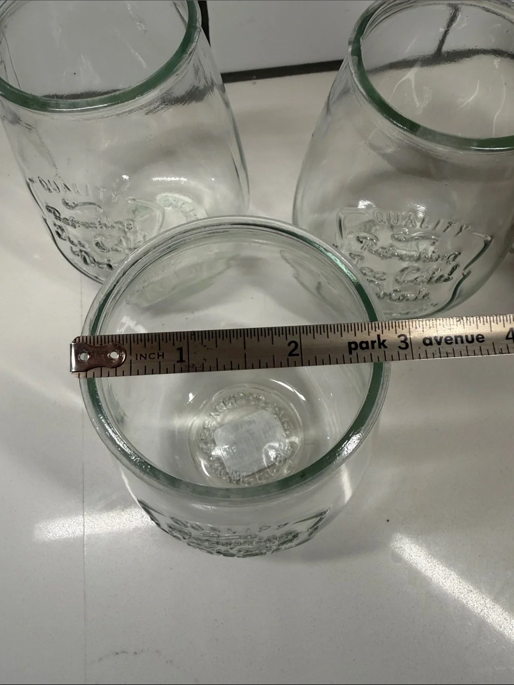 Vintage quality est 1841 Refreshing Ice Cold Drink glassware- Set of 3